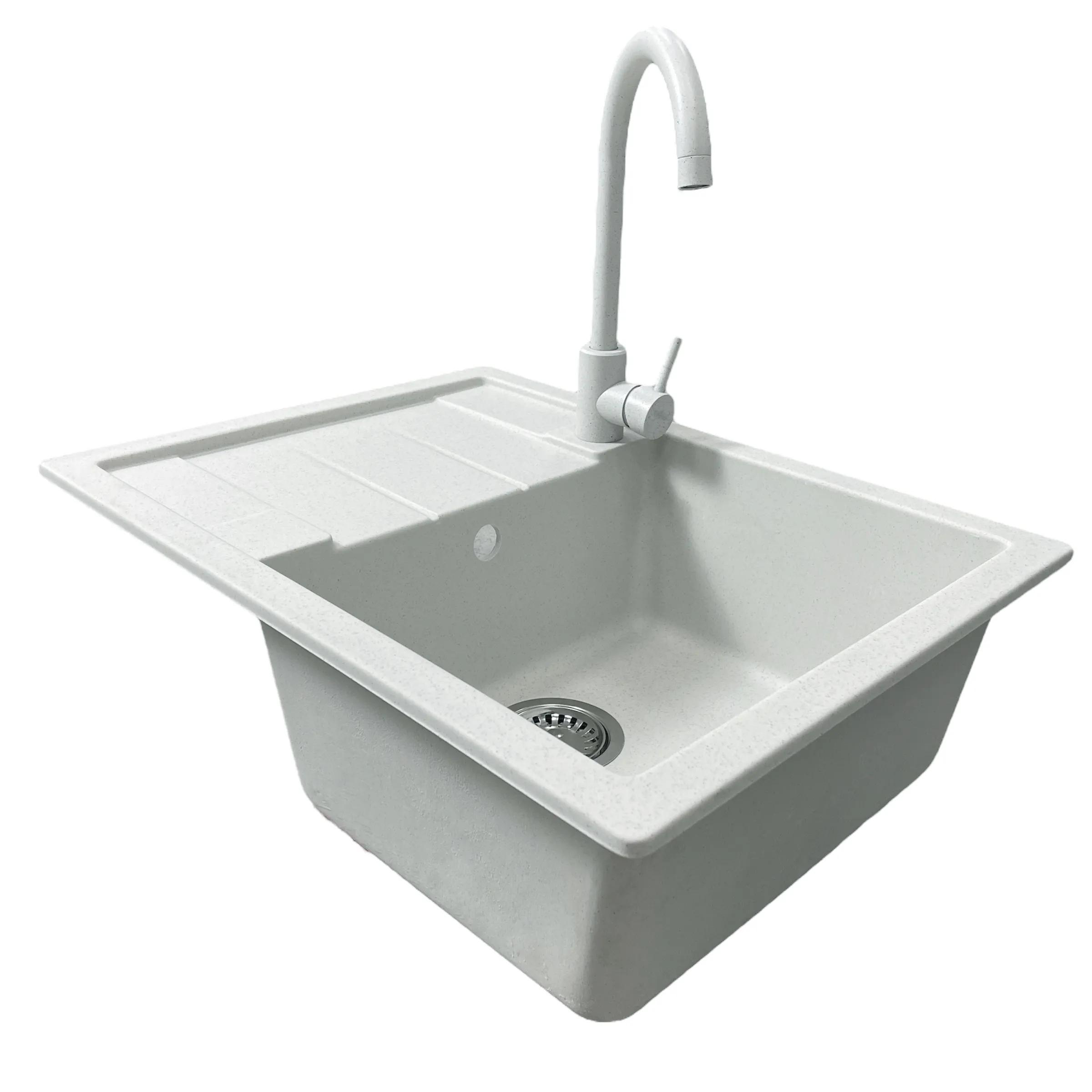 Кухонна мийка ADAMANT Anila Old-Stone з сифоном + кухонний змішувач - 509910