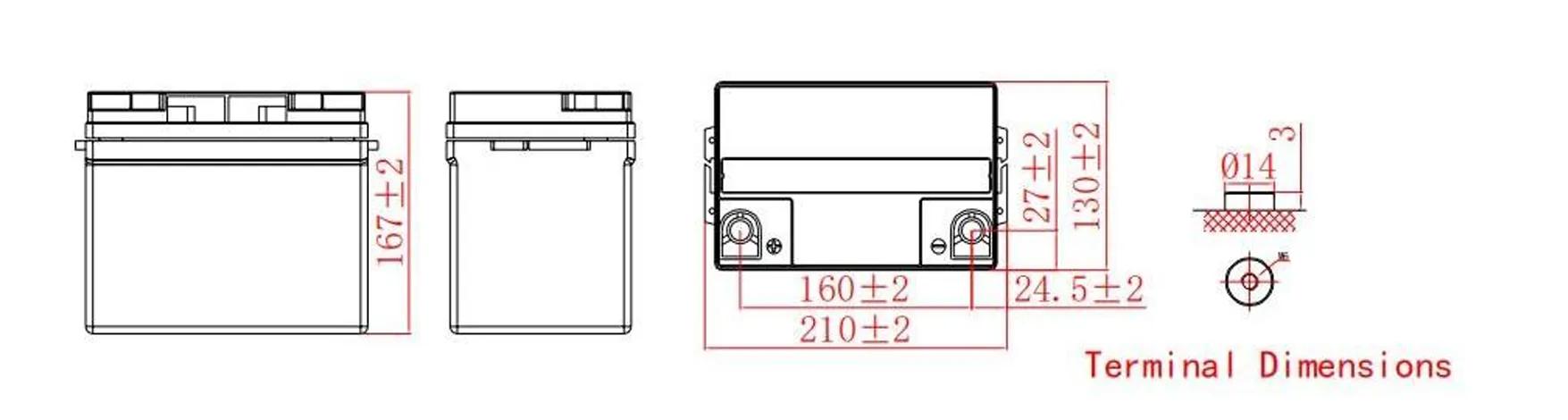 Акумуляторна батарея KIJO JM12-33, 12V, 33Ah - 524237