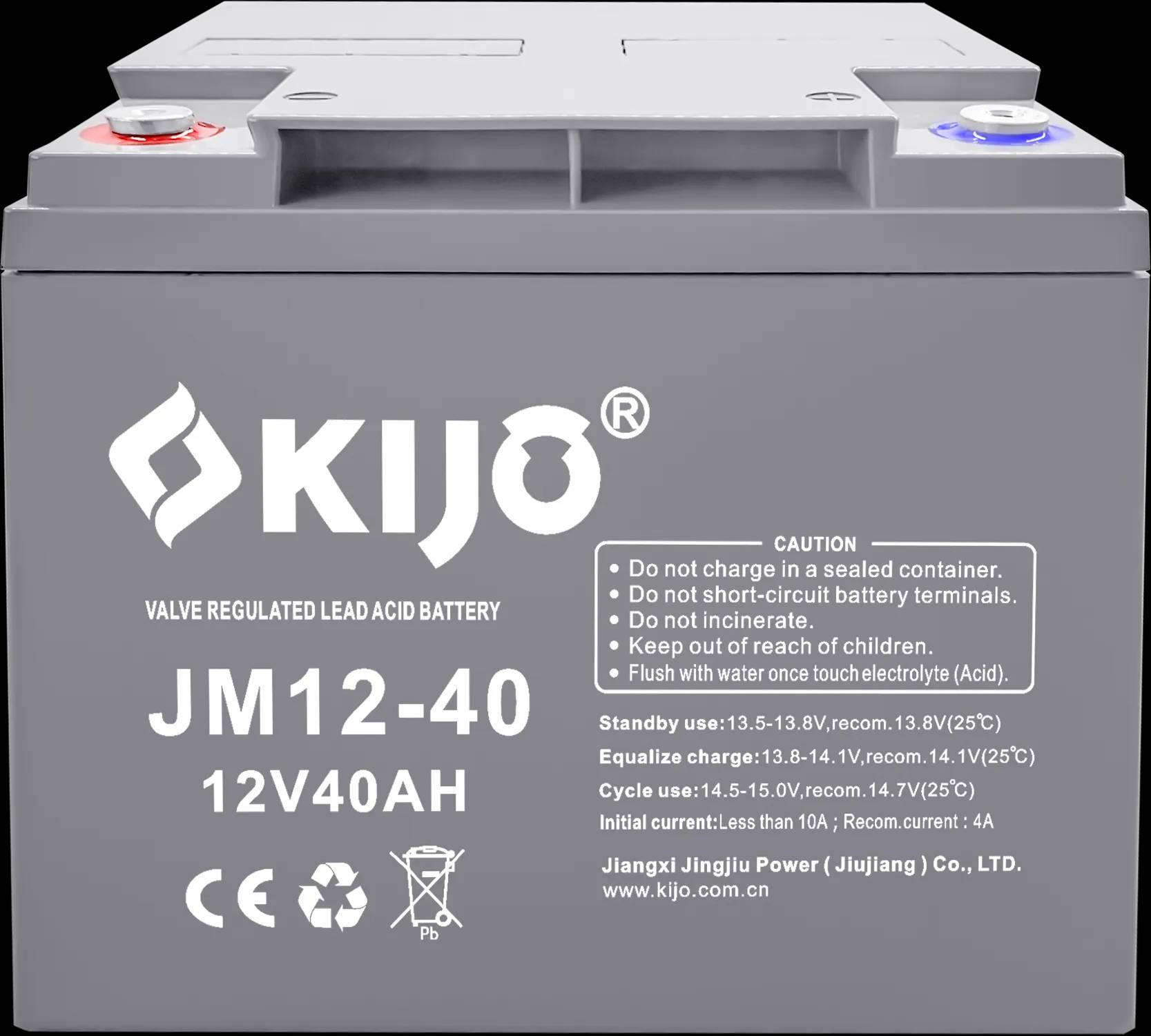 Акумуляторна батарея KIJO JM12-40, 12V, 40Ah - 524255