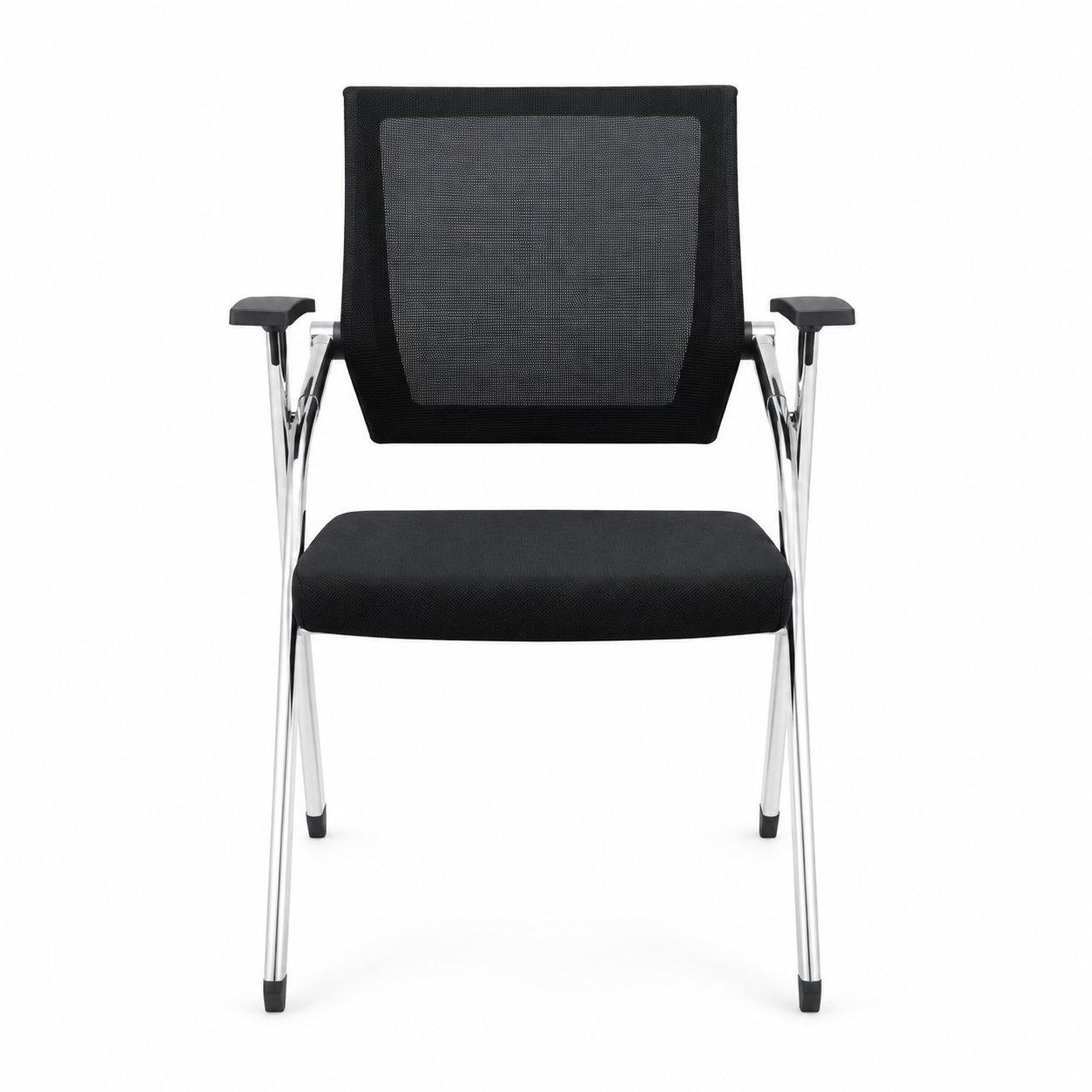 Комплект стульев Barsky Office Chrom Black 3 шт складные с сеткой (SBOF-01CHR-3) - 526906