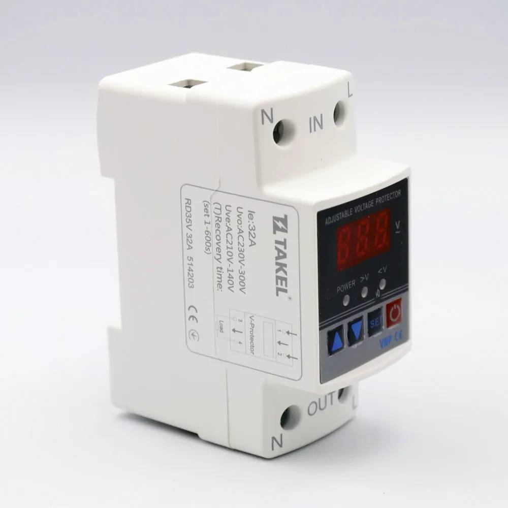Реле напруги модульне однофазне RD35V 32А TAKEL - 526931