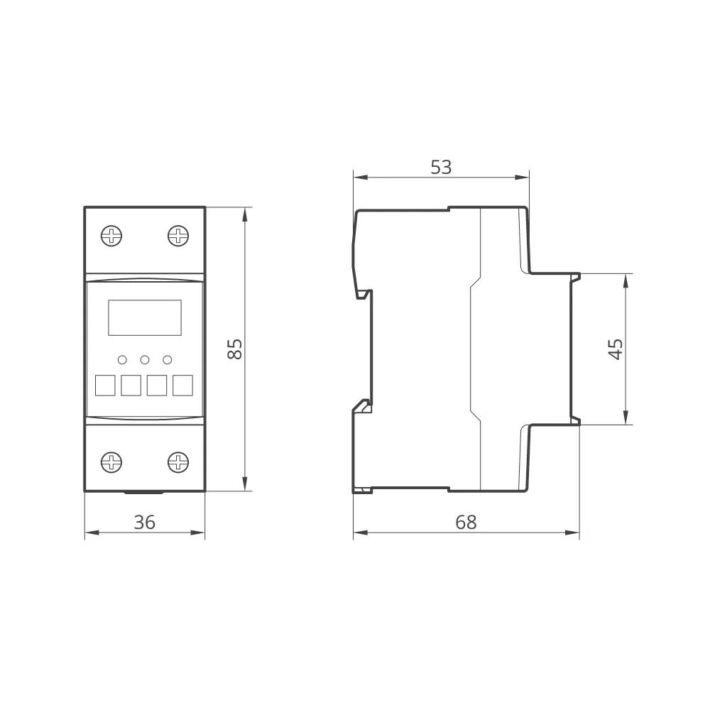 Реле напруги модульне однофазне RD35V 32А TAKEL - 526932