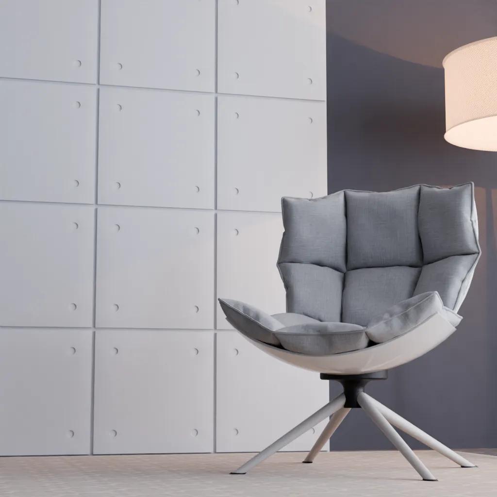 Панель декоративна поліуретанова 500х500х22 мм Grand Decor W 301 - 540737