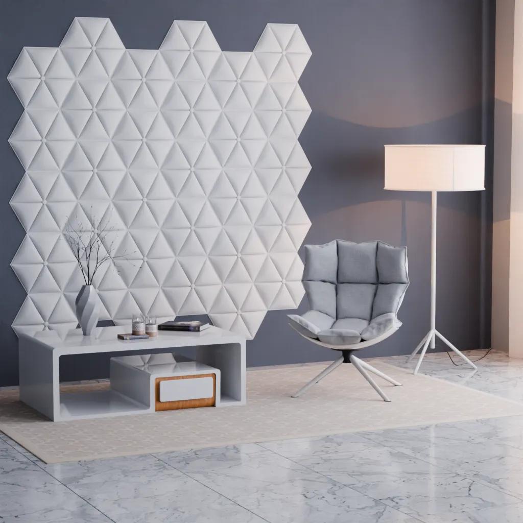 Панель декоративна поліуретанова 466х404х38 мм Grand Decor W 332 - 540783