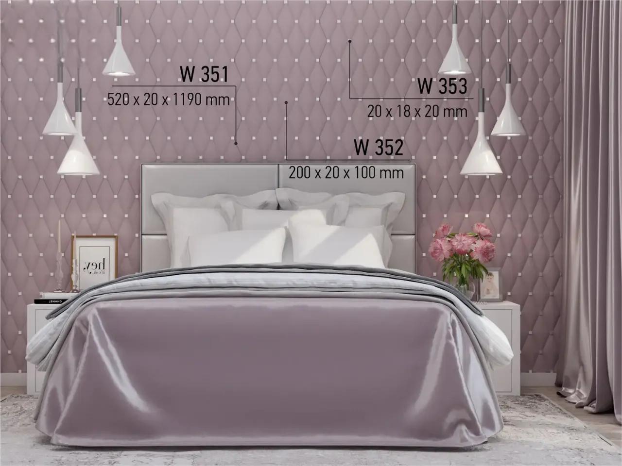 Панель декоративная полиуретановая 200х100х20 мм Grand Decor W 352 (2 шт) - 540792
