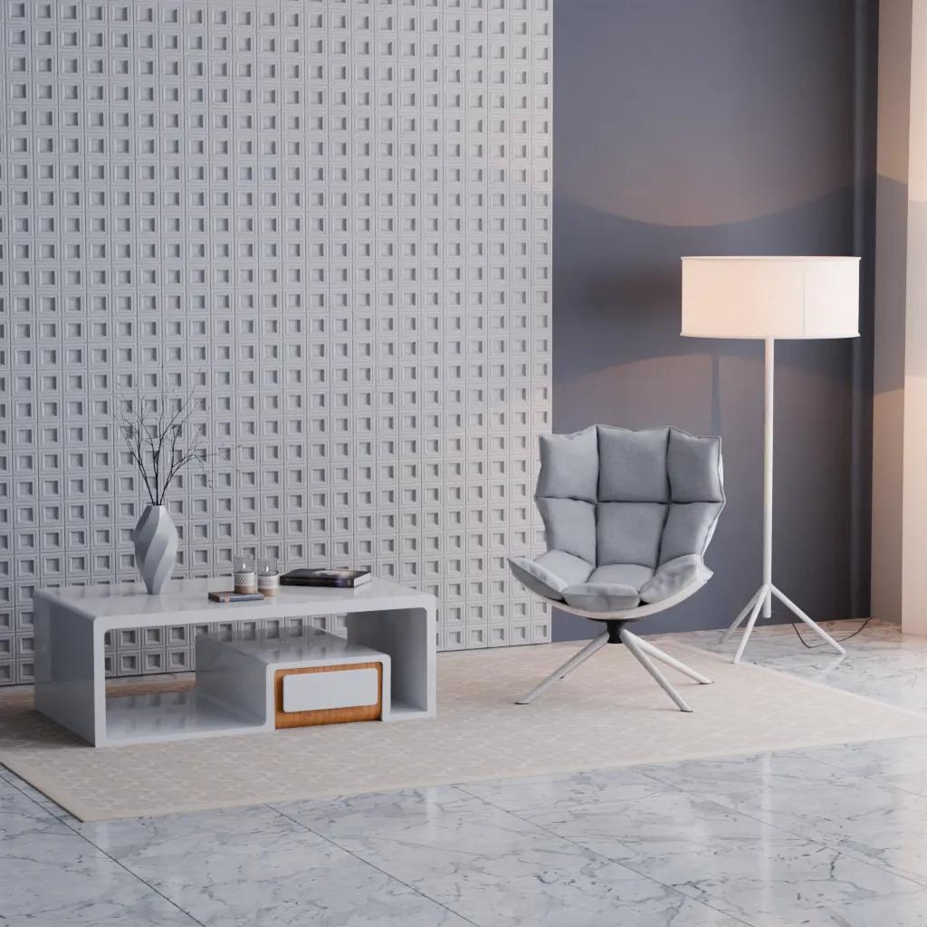 Панель декоративна поліуретанова 487х487х20 мм Grand Decor W 365 - 540800