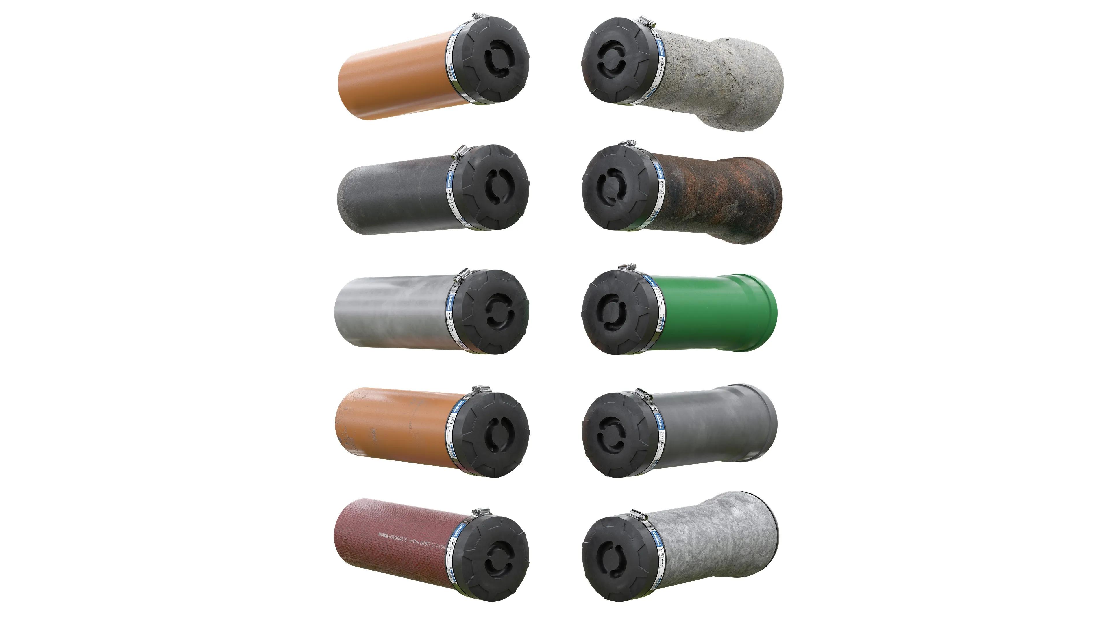 Наружная заглушка для труб CRASSUS CEC 050, 43–50 мм, PVC/V2A, до 0,6 бар - 547427