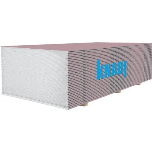 Гіпсокартон KNAUF вогнестійкий 12,5 мм х 1,2 х 2,5 м - 729544293