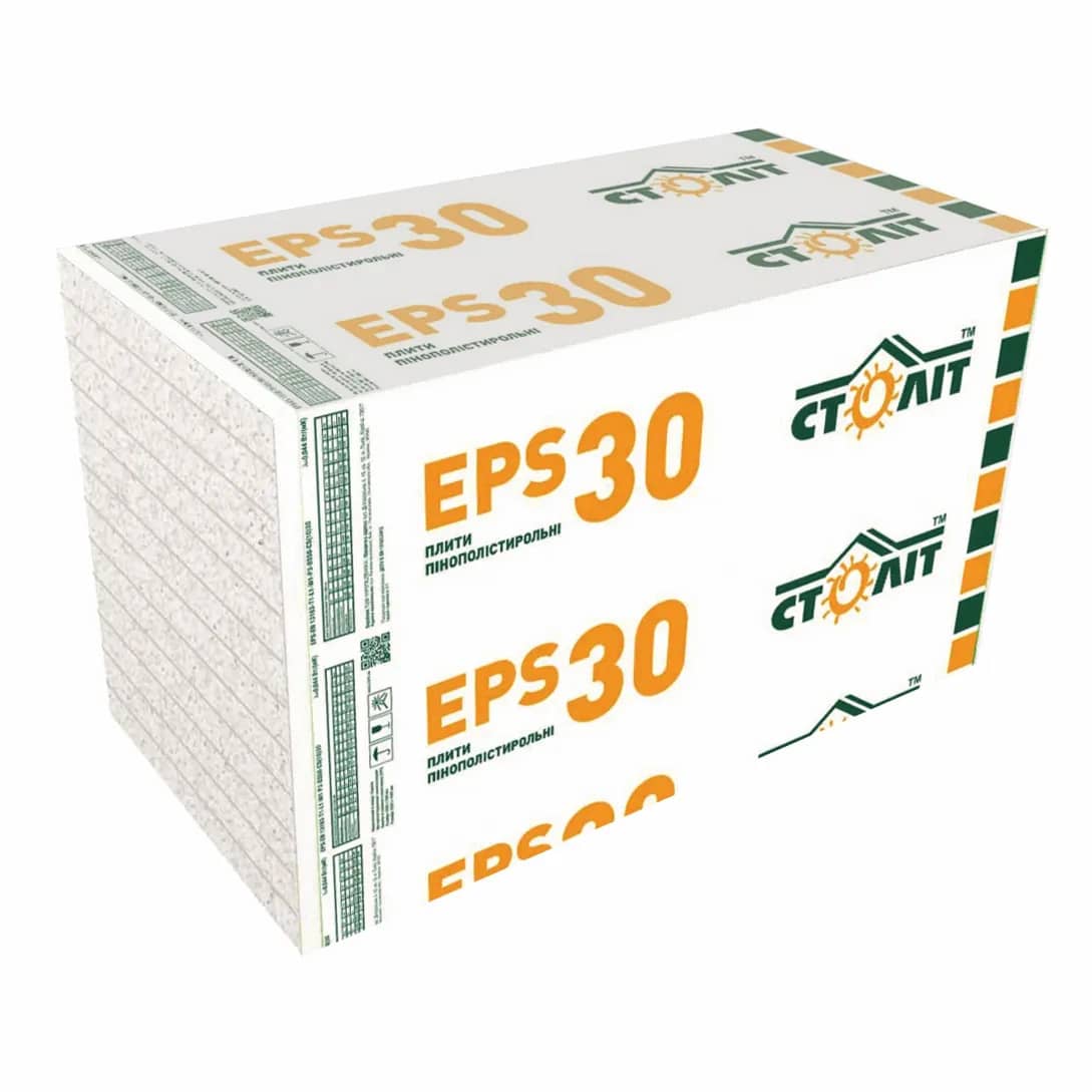 Пенопласт EPS-30 9 кг/м.куб 3 см (1 х 1 м) - 66884