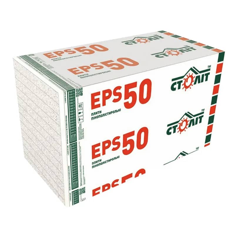 Пенопласт Столет EPS 50 10-11 кг/м3. 5 см (1 х 1 м) - 66886