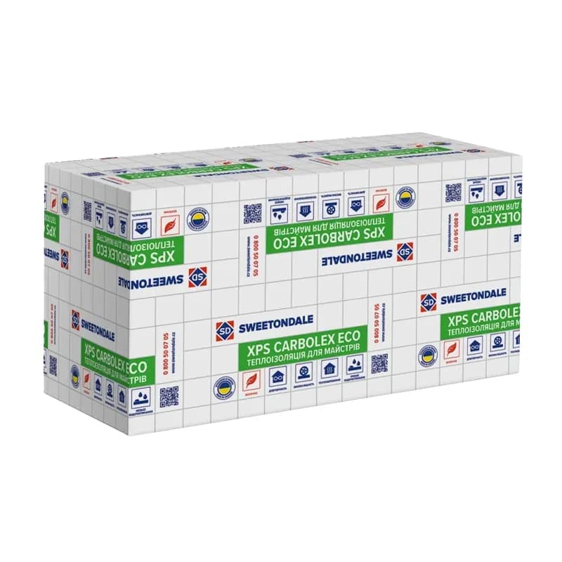 Плити пінополістерольні екструзійні КАРБОЛЕКС ЕКО/CARBOLEX EKO TB 1180X580X50-L - 712311113