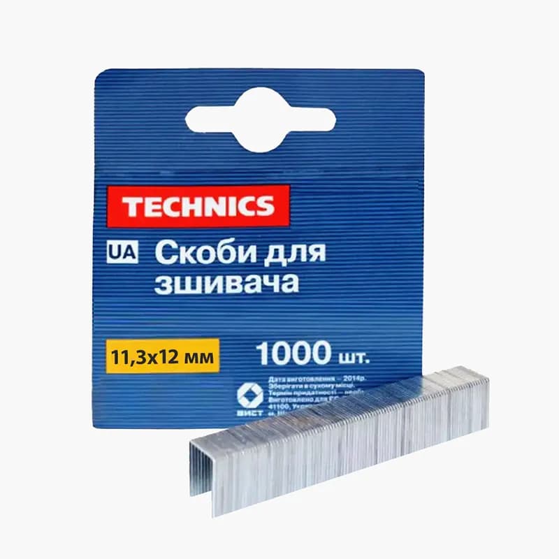 Скоба 12 мм, 1000 шт TECHNICS - 680810637